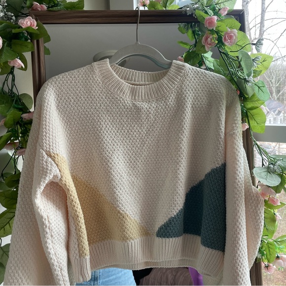 Altar’d State Cropped Sweater - Picture 1 of 3